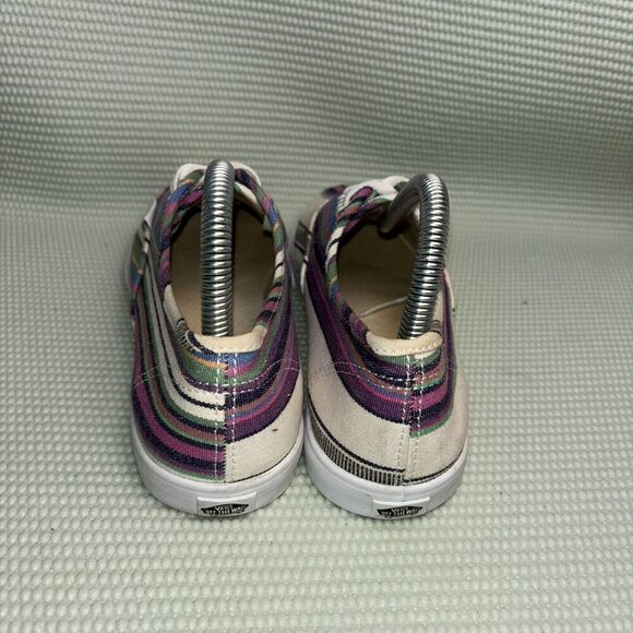 VANS Authentic Lowpro Skate Shoes Athletic Women’s Size 8 Blanket Stripe - Picture 4 of 8